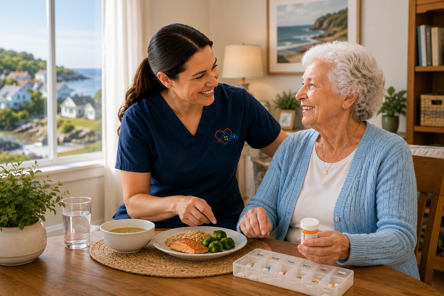 York County Maine home care services Meal & Medication Support